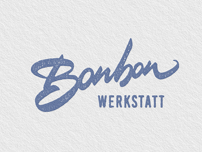 Bonbon Werkstatt calligraphy font lettering logo logotype typography vector