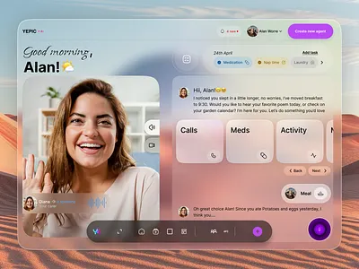 Yeptic Ai Dashboard Design ai ai dashbaord ai design dashboard dashboarddesign ui uidesign uiux user interface ux uxdesign web app web app design