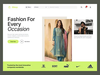 Fashion for Every Occasion figma mobile app ui user experience user interface design ux web design website design