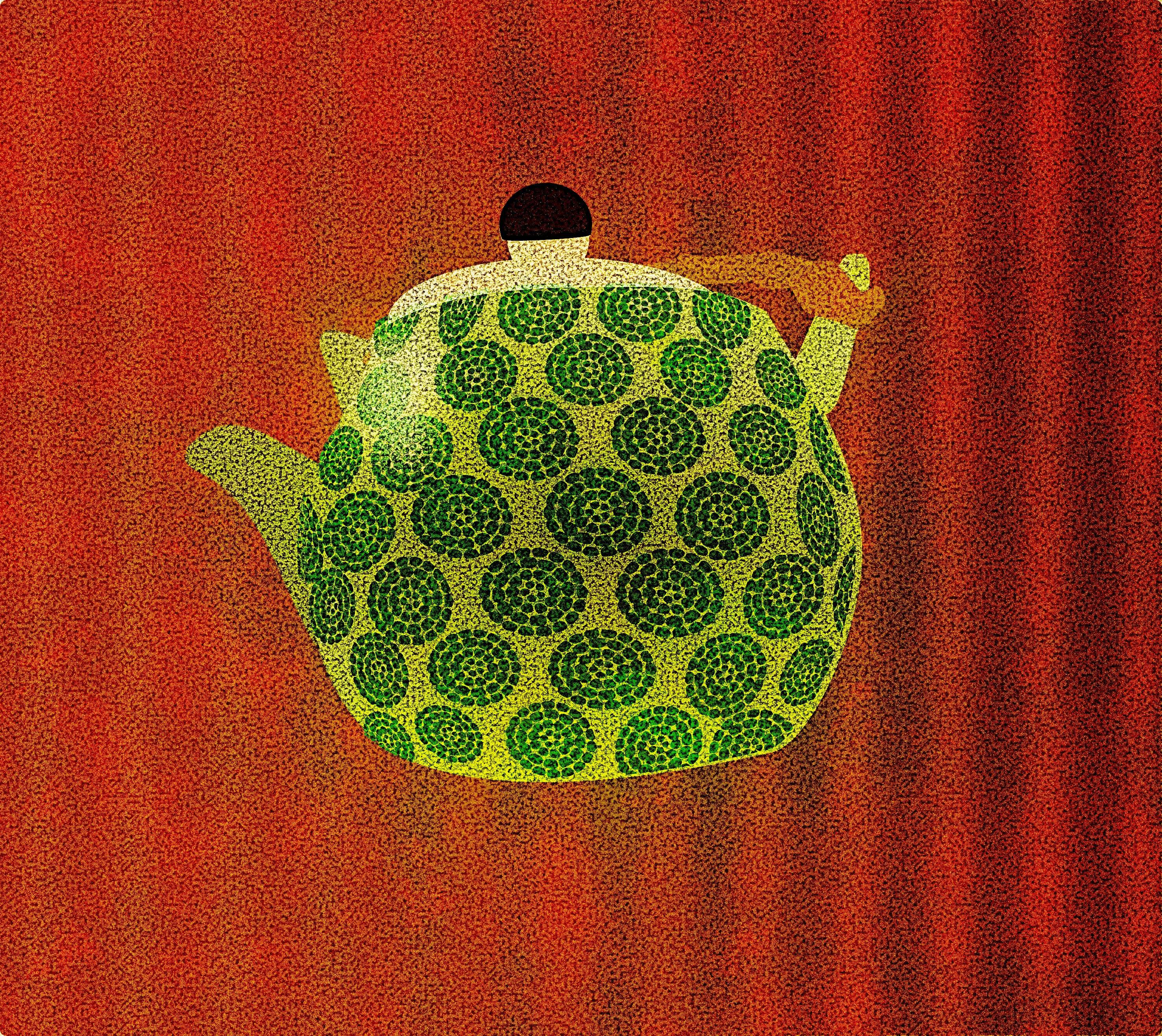 Gone Potty #102125 clipped doodle illustration noise shunte88 tea pot vector