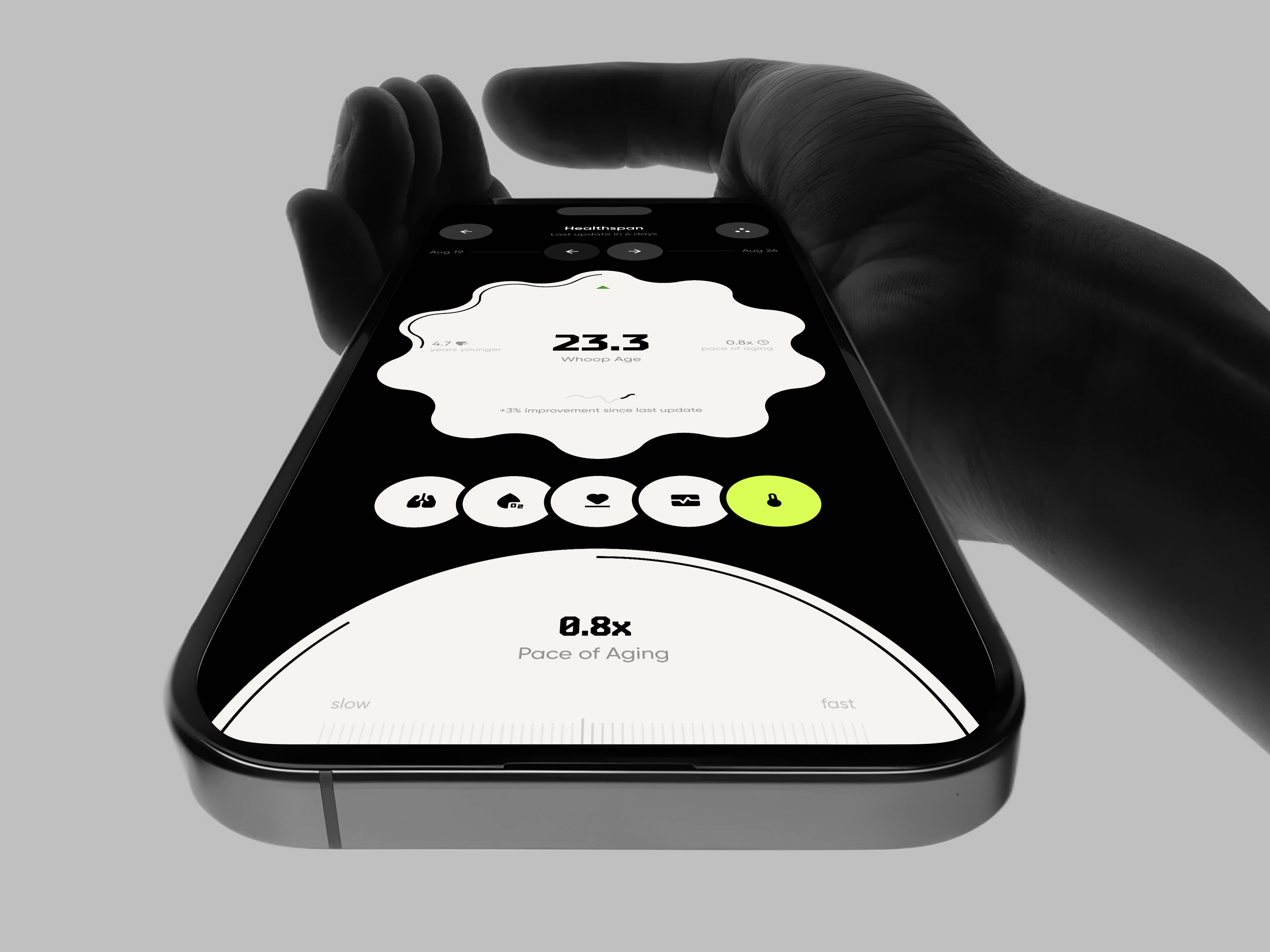 Whoop Mobile – Health Monitoring App admin ai app app design b2b crm dashboard design habit health healthcare interface mobile mobile design product routine saas software ui ux