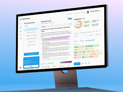 AI Content Writing Dashboard UI/UX Design admin ai article ai dashboard ai writing dashboard analytics chart clean component content writing dashboard copy writing dashboard dashboard dashboard design data visualization modern dashboard product design saas dashboard saas design task dashboard ui ui ux design