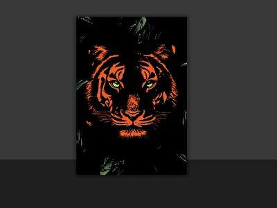 Vector Art – Tiger Illustration adobe adobeillustrator animalillustrator bolddesign creativeprocess design digitalart graphic graphic design illustration illustratordesign madewithadobe poster powerandstrength tigerart vector vectorart