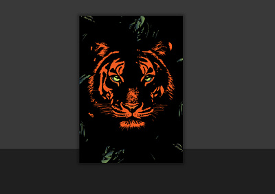 Vector Art – Tiger Illustration adobe adobeillustrator animalillustrator bolddesign creativeprocess design digitalart graphic graphic design illustration illustratordesign madewithadobe poster powerandstrength tigerart vector vectorart