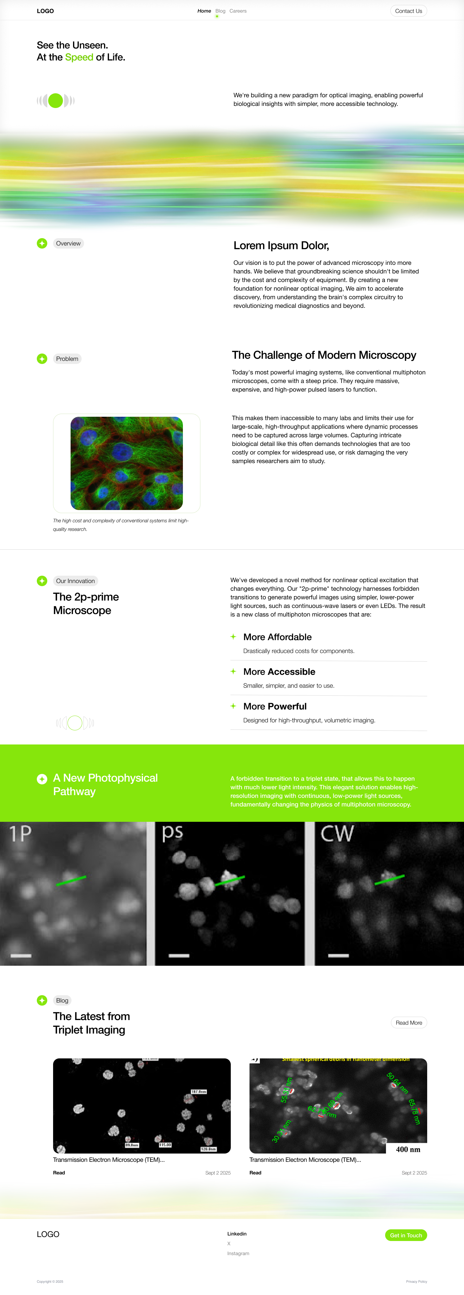 Modern Biotech Web Design - Pixel Anatomy Studio product design
