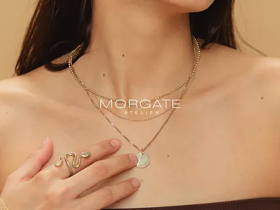 Morgate Atelier │Brand & Logo Identity atelier earrings gift jewelry luxury necklace rich ring shop woman