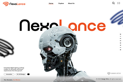 NexaLance - WEB UI Design branding digital marketing logo logo design logo identity ui web design