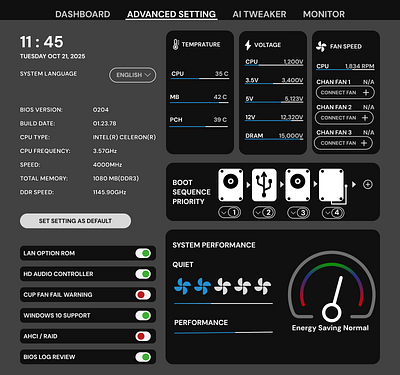 System Setting userexperience