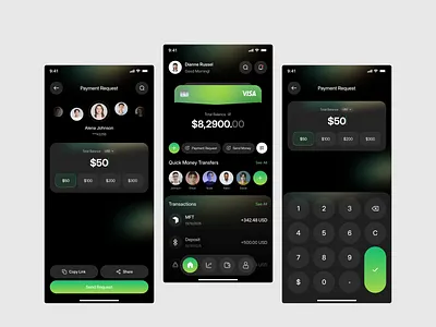 Fintech App Design | Payment & Money Transfer app app design app interface fintech fintech dashboard ios app mobile mobile app mobile app design mobile ui modern app ui payment product design saas product ui design ui ux ui ux design