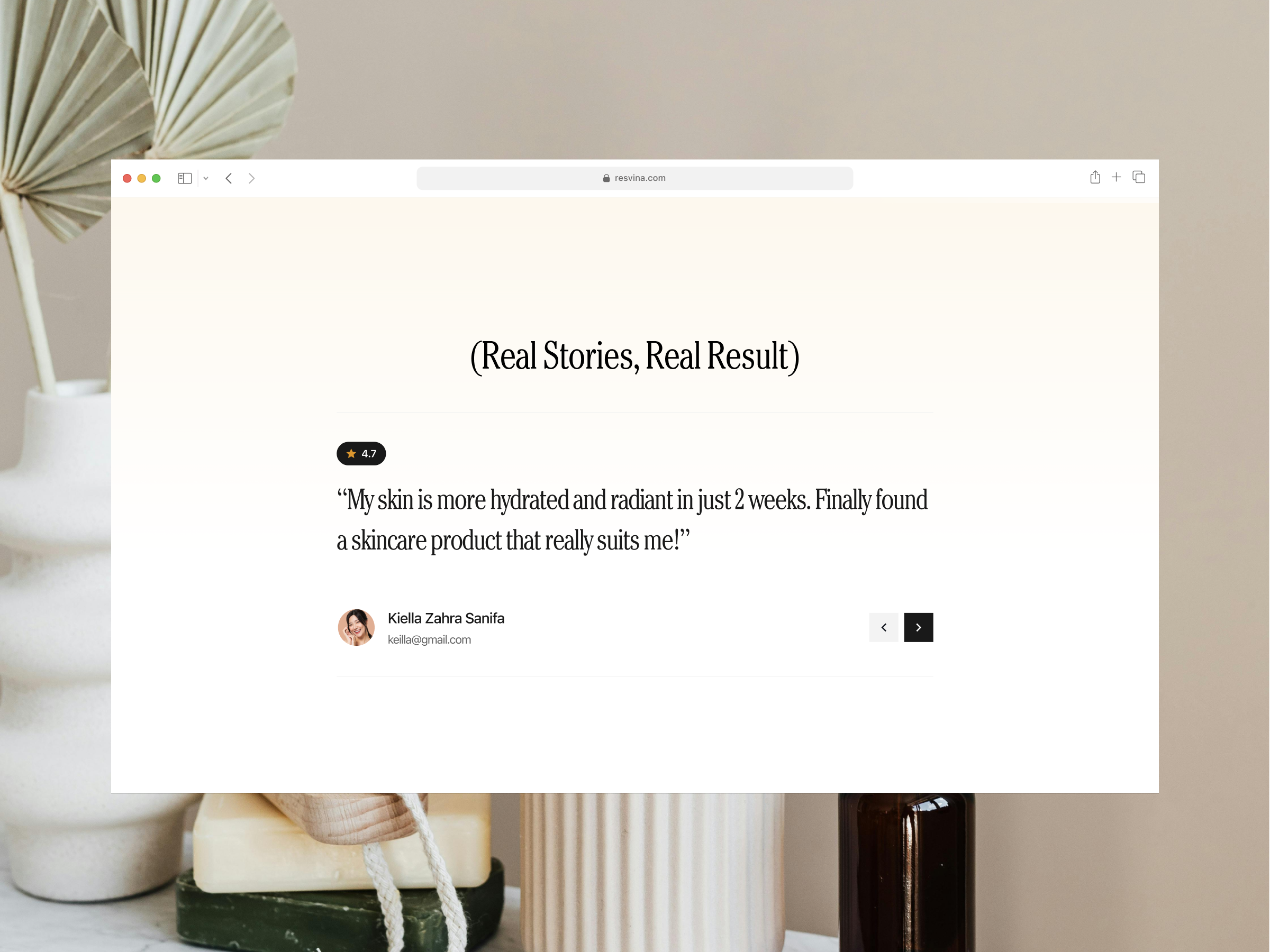 Example of Single Landing Page