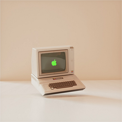Apple II 3d 3d animation animation apple branding c4d computer logo motion motion design motion graphics retro ui