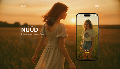 NÜÜD — Fashion E-commerce App UI/UX Design app design clean ui concept design desiign e commerce fashion app mobile ui modern design online store product page prototype shopping app ui ui design user expirience user interface ux ux design