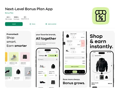 App Store Screenshots | E-commerce Bonus App app design app store app store screenshot app store visuals apple store apps store appstore bonus app e commerce mobile mobile app mobile design play store play store screenshot playstore screenshoot screenshot screenshots screenshots design