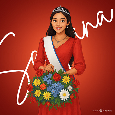 TV Derana අවුරුදු කුමරිය 2025! branding graphic design