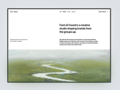 Coin - Basics Website Hero Section. branding clean design illustration logo minimalist saas ui uidesign ux