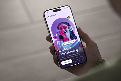 AI-Powered Video Meeting App aiassistant app design app design ui app design ux collaborationtool communicationapp design figma mobile app mobile app ui remotework ui uiux ux videomeeting virtualmeeting