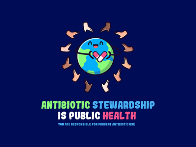 Antibiotic Stewardship - Cute Illustration Design cartoon cartoon logo cute illustration cute logo health healthcare illustration kawaii kawaii logo logo publicheath