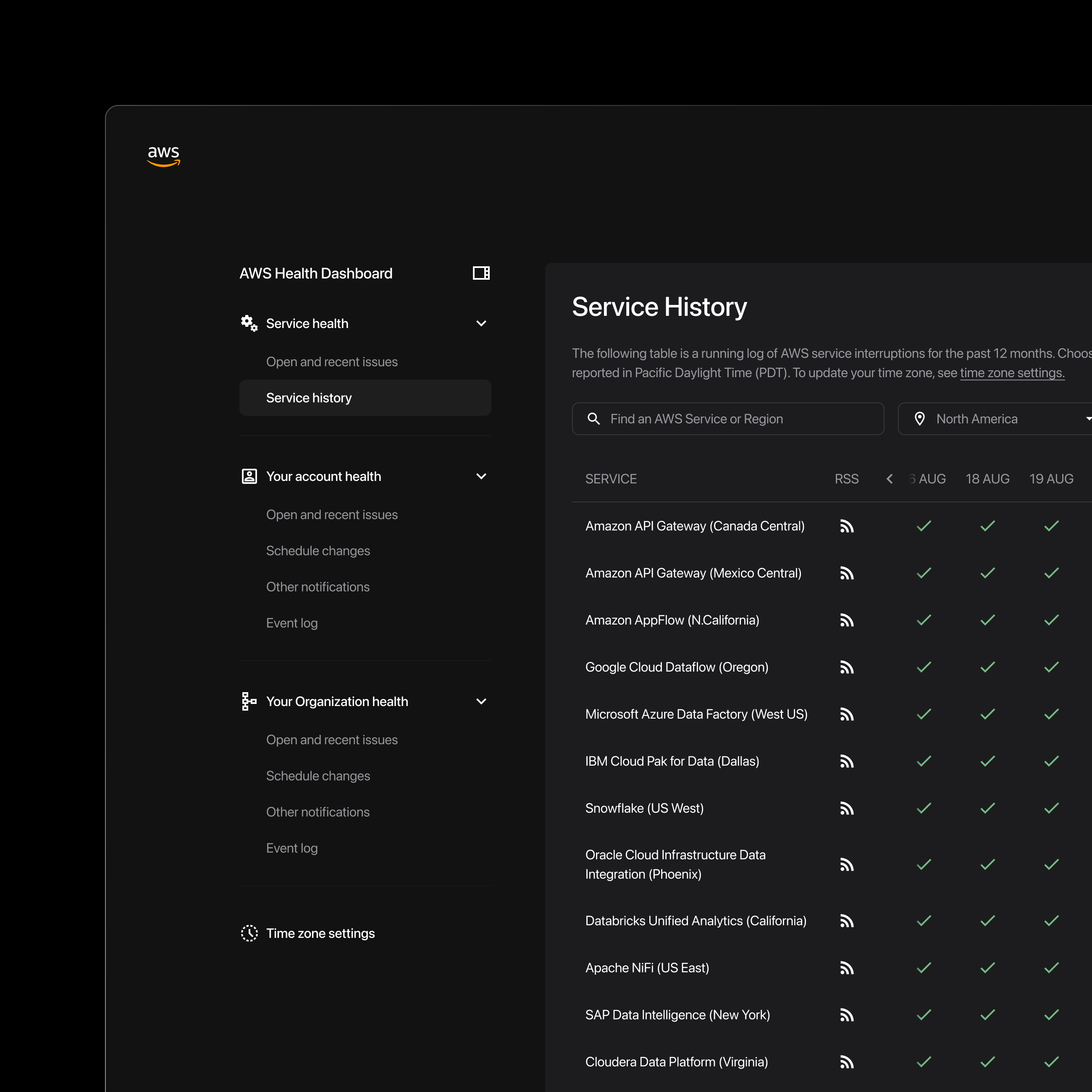 Amazon AWS Redesign amazon aws dashboard design design inspiration figma navigation product design ui ux