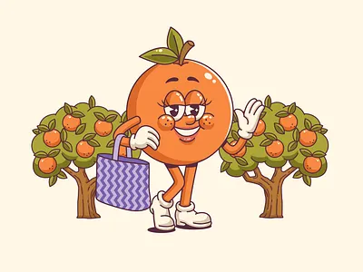 Vintage Cartoon Orange Mascot branding cartoon cartoon logo chararter design cute character design graphic design illustration logo mascot logo orange cartoon retro cartoon retro design retro illustration retro logo ui vector vintage cartoon vintage design vintage logo