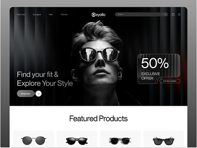 Eyewear Website Design eyewear eyewear app design eyewear fashion design eyewear hero section design eyewear home page design eyewear landing page design eyewear minimal web design eyewear single product details eyewear ui eyewear ux eyewear web design eyewear website eyewear website design landing page design minimal design sunglass sunglass modern website design sunglass website design web design website design