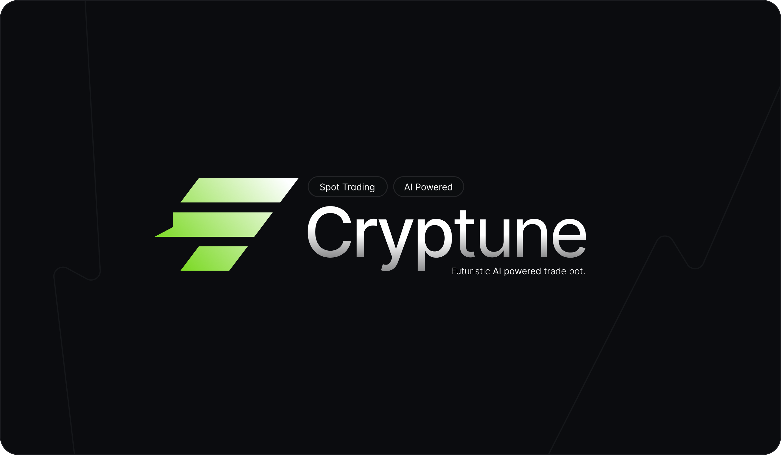 Cryptune: AI Trading Bot - Logo Design brand identity branding clean crypto logo logo logo design modern logo web3 logo