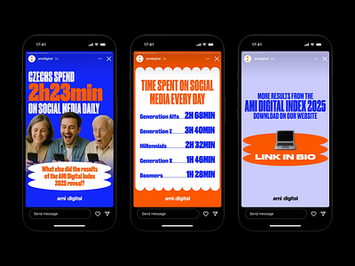 AMI Digital Index - Project Overview deck event keynote marketing poster presentation social media ui