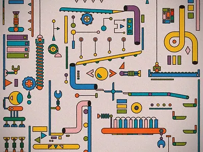 Dopamine animation design game machine motion rube goldberg