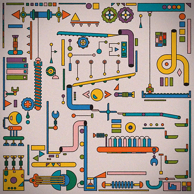 Dopamine animation design game machine motion rube goldberg