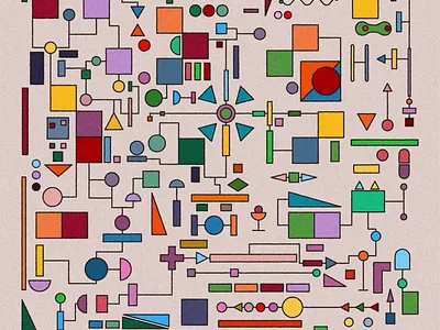 Frequencies 2d abstract animation design geometric gif loop motion ui