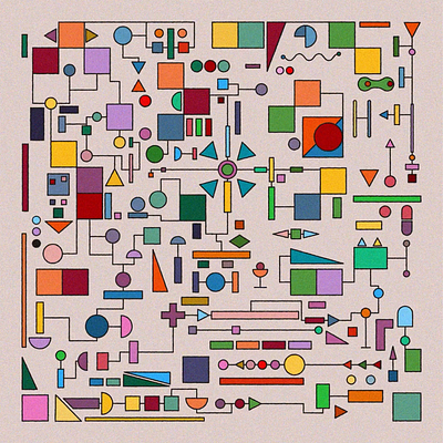 Frequencies 2d abstract animation design geometric gif loop motion ui