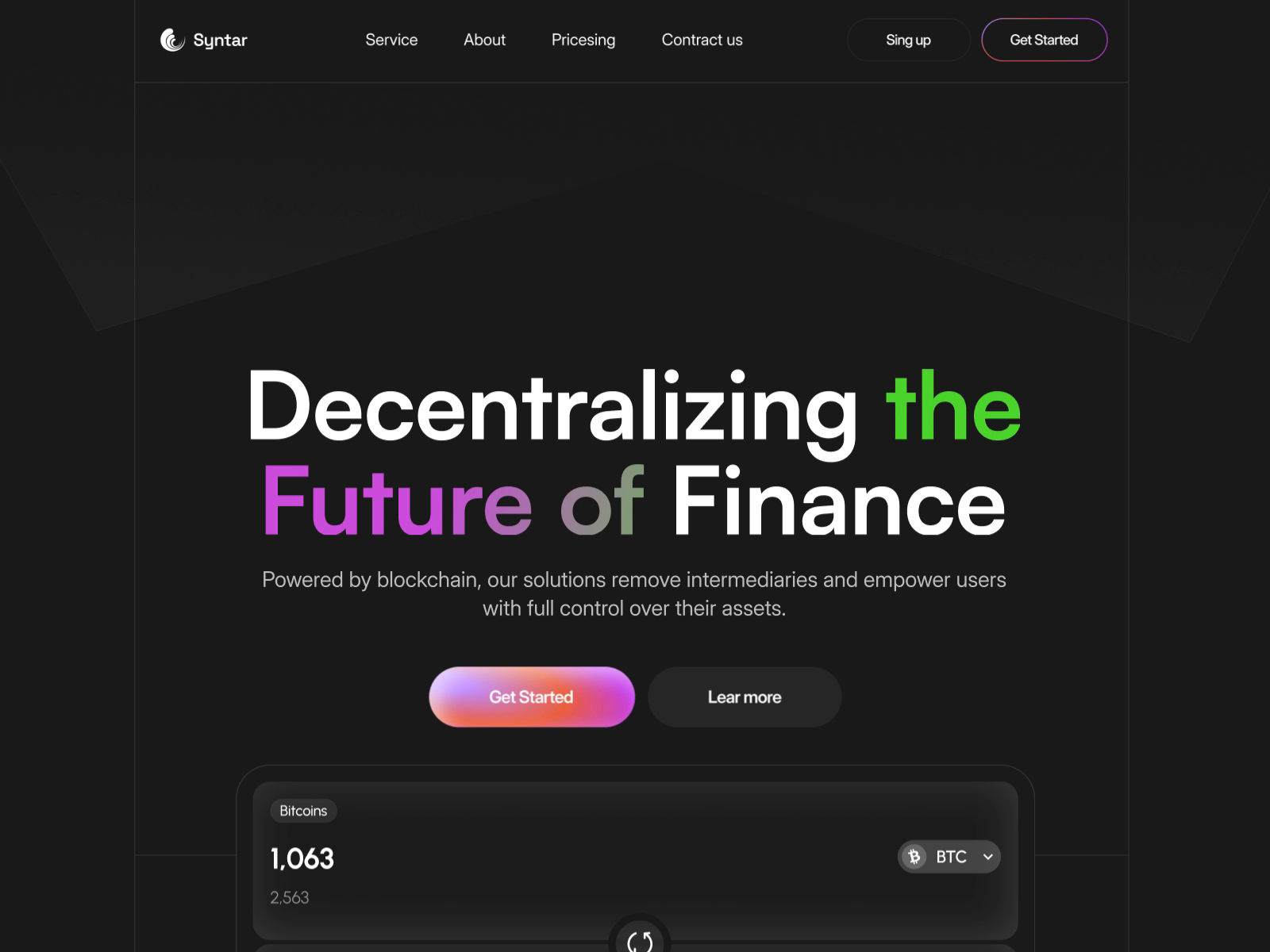 Example of Premium Custom Website Design