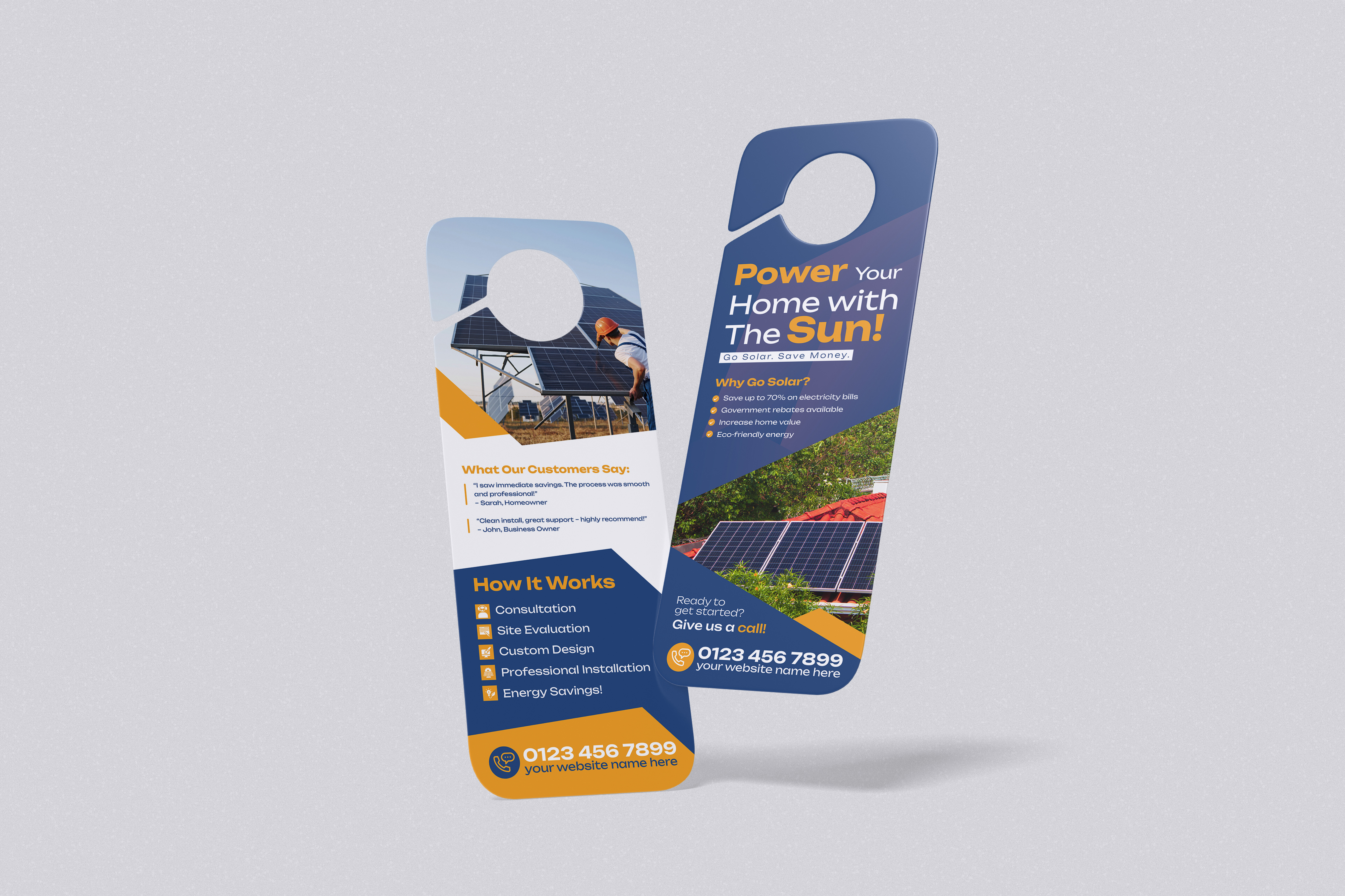 Example of Door Hanger Design For Business