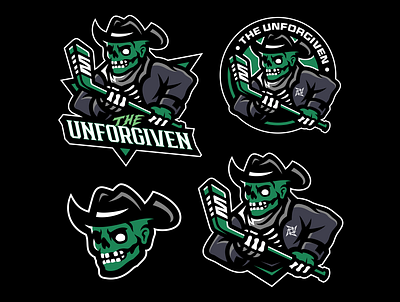 Zombie Mascot Logo Pack branding design esport esportlogo gaming graphic design hockey hockey logo illustration logo logo pack mascot mascot logo nfl nfl logo sports sports logo zombie zombie logo zombies