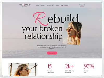 Website for Psychotherapist coaching courses design home page landing page psychotherapist site ui uiux web design website