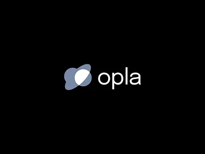 opla icon logo modern orbit planet simple space