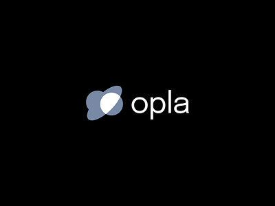 opla icon logo modern orbit planet simple space