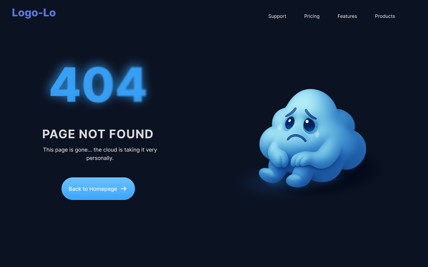 404 Error Page dailyui design ui