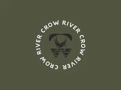 Crow River Orthodontics brand design brandmark crow dentist logo design minnesota orthodontist river stamp font tooth