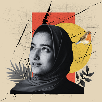 Surreal Portrait Of Person With Leaves And Abstract Art abstract design colors design graphic design illustration image manupilation leaves mix medium photos photoshop portraits surreal portraits vector