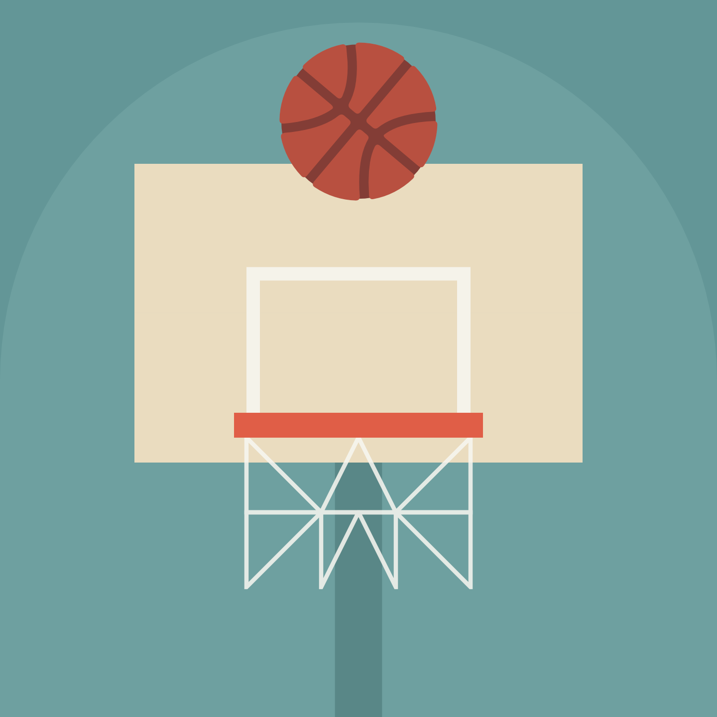 Ready for Basketball Season basketball basketball hoop graphic design holiday illustration nba sports