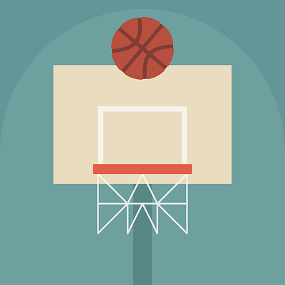 Ready for Basketball Season basketball basketball hoop graphic design holiday illustration nba sports