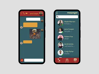 Direct Messaging app app daily ui dailyui day013 day13 design ui ux