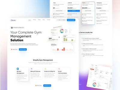Saas | Landing Page | Sass Project crm landing page design landing landing page landing page design managment landing page saas landing page ui ui design ux