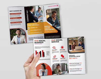 Corporate Digital Agency Tri-Fold Template behanceportfolio brandingdesign brochuredesign brochuremockup businessbrochure corporatebranding corporatedesign creativedesign designportfolio digitalagency digitalmarketing dribbbleportfolio flyerdesign graphicdesign marketingagency minimaldesign printdesign promotionaldesign socialmediamarketing trifoldbrochure