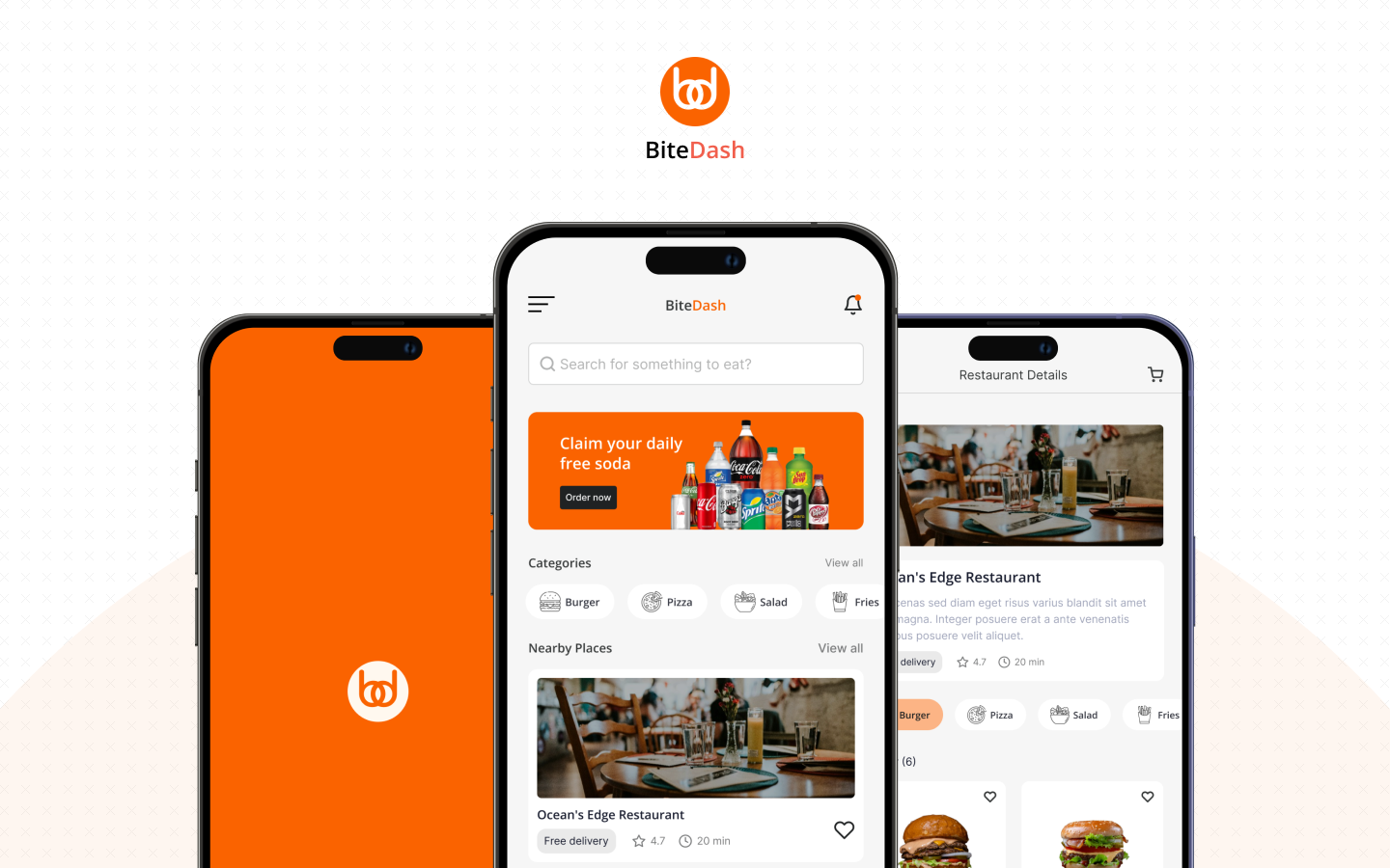 Bite Dash | UI/UX Case Study for Food Delivery ⚡️ app branding design ui ux