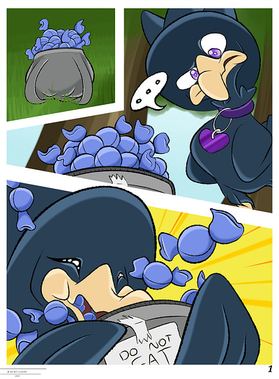 mystery candy animal art bird comic fanart feral furfrou illustration murkrow pokemon