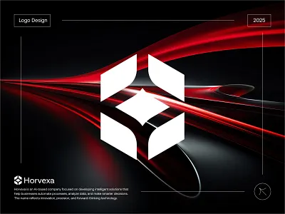 Horvexa - Logo Design brand identity branding branding mark design h icon h letter logo h logo icon identity letter logo logo design logo designer logo icon logo maker logo mark logodesign logos typography