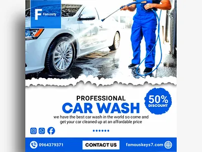 Car Wash Designs banner design card design digital design flyer design graphic design logo design poster design print design social media design thumbnail design