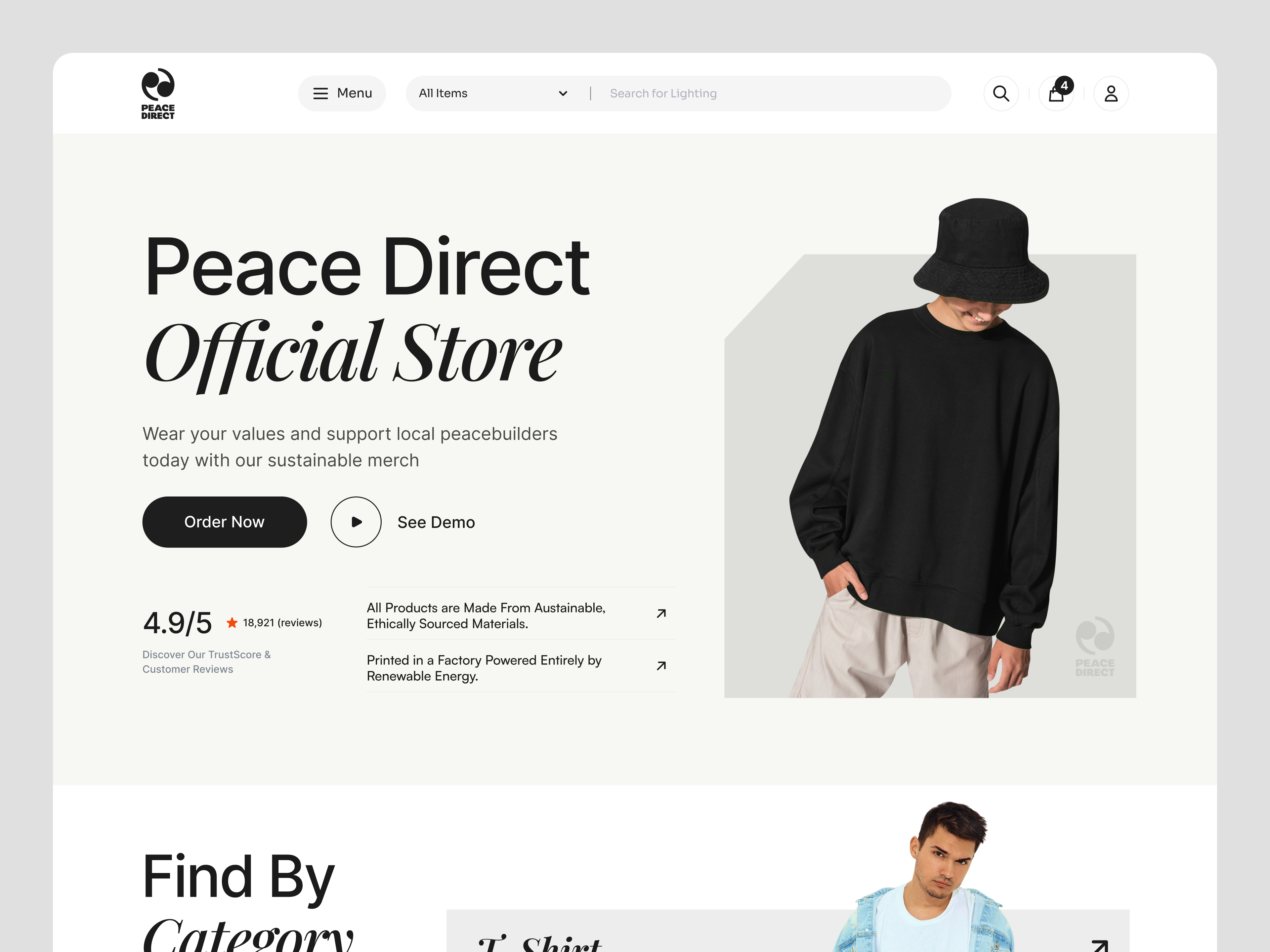 Example of Ecommerce Website Design