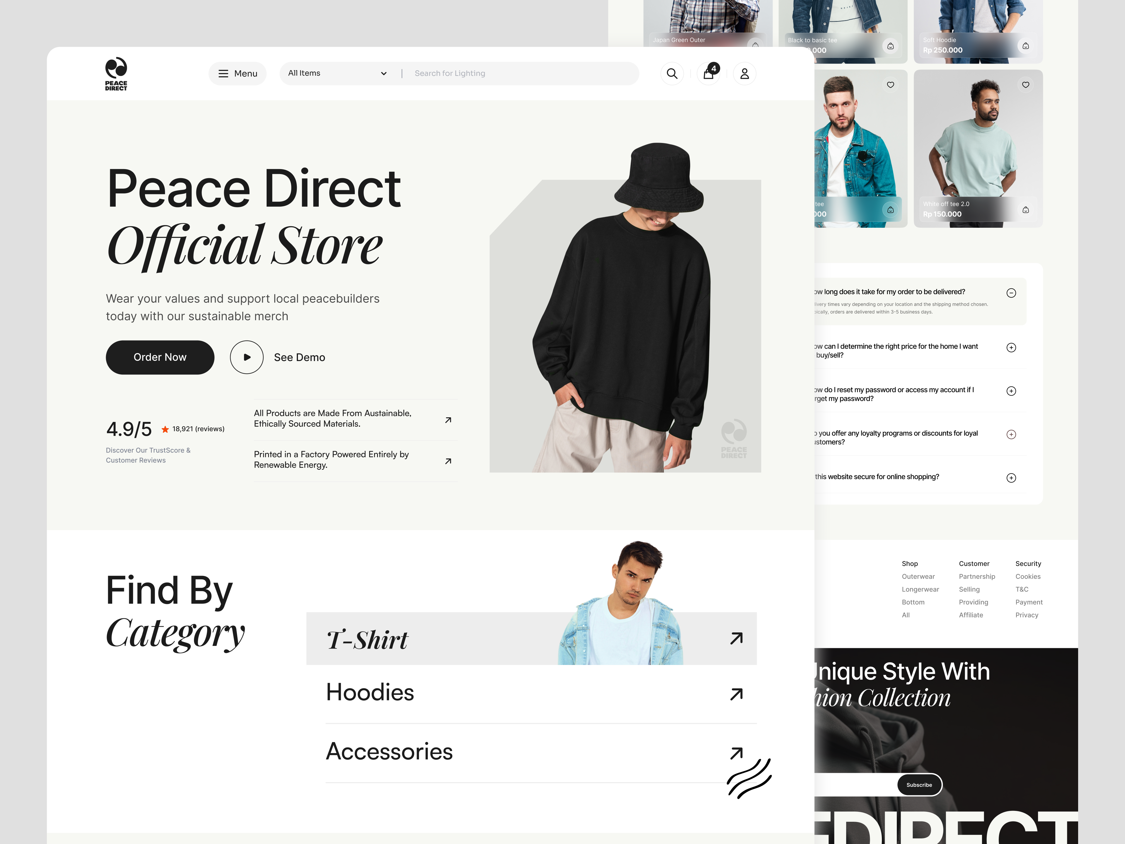 Example of Ecommerce Website Design